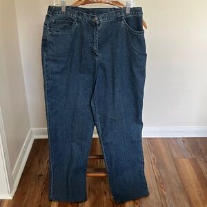 Ruby Rd. Dark Blue Straight Leg Jeans